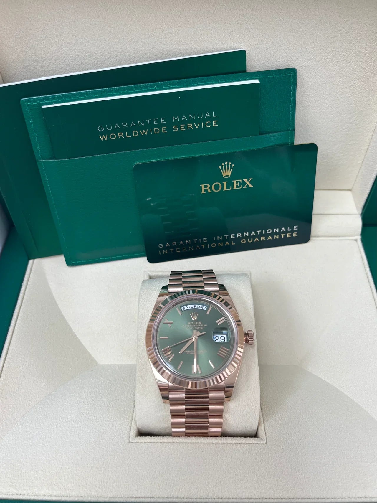 Daydate 40 mm Oro-Verde